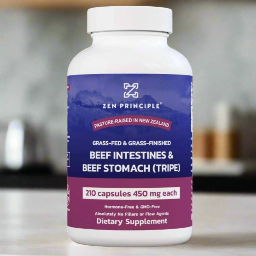 Beef Intestines with Stomach (Tripe) Capsules Zen Principle Naturals 