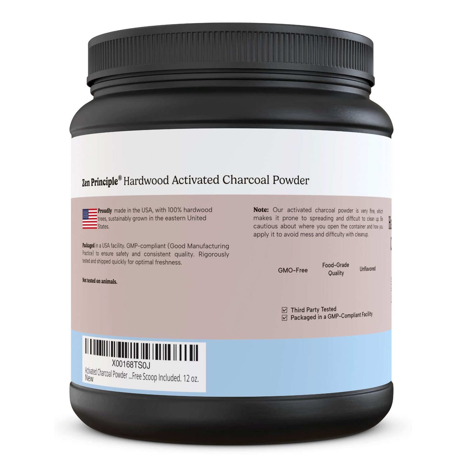 Hardwood Activated Charcoal Powder Zen Principle Naturals 