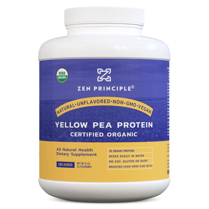 Organic Pea Protein Powder Zen Principle Naturals 