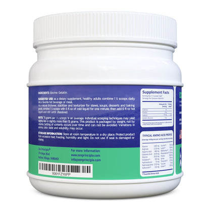 Beef Gelatin Powder Zen Principle Naturals 