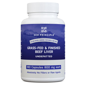 Beef Liver Capsules Zen Principle Naturals 