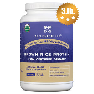 Organic Brown Rice Protein Powder Zen Principle Naturals 